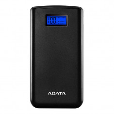 Acumulator extern ADATA S20000D Afisaj digital 20000mAh 2 x USB Black foto