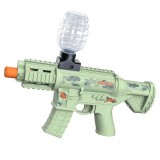 Mitraliera de jucarie electrica flippy cu bile de hidrogen de gel, gun bluster, tragere in rafala, varsta peste 6 ani, ochelari de protectie, 5000 de