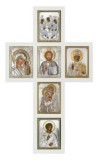Crucifix Iisus 52x31 cm argintat