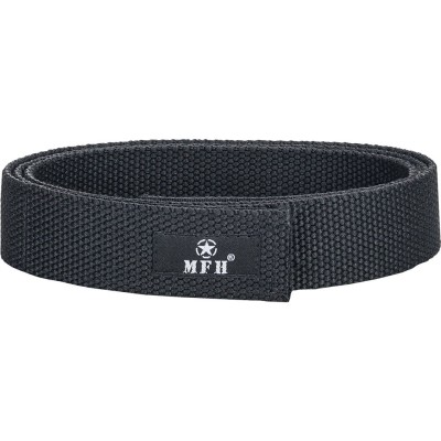 Centura Tactica STEALTH Velcro 3.2cm Neagra MFH (Dimensiune: 120 cm) foto