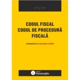 Codul fiscal. Codul de procedura fiscala. Actualizat 22 septembrie 2026