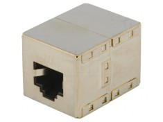 Adaptor Soclu Ecranat RJ45 8P8C x2