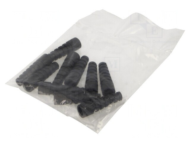 Manşon Negru RG58 pentru Mufe BNC, Set 10 Buc.