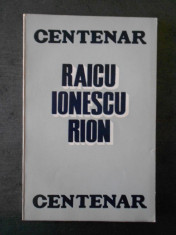 RAICU IONESCU RION - CENTENAR (1872-1895) foto