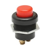 Buton pornire 12V/10A&ndash;24V/5A rosu cu 2 pini universal