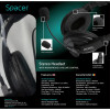 CASTI Spacer cu fir standard utilizare multimedia microfon pe brat conectare prin Jack 3.5 mm x 2 negru &quot;SPK-222&quot;