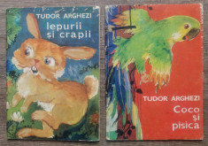 Coco si pisica + Iepurii si crapii - Tudor Arghezi/ ilustrate foto