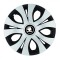 Set 4 capace roti pentru Skoda Nou Alb-Negru, model Top Mix, R16