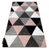 Covor ALTER Rino triunghiuri roz, 180x270 cm