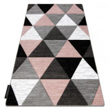Covor ALTER Rino triunghiuri roz, 240x330 cm