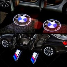 Set 2 proiectoare portiere LED logo 2 modele BMW M Performance foto