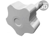 Buton Reglare Filet M8 Negru &Oslash;32mm