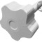 Buton Reglare Filet M8 Negru &Oslash;32mm