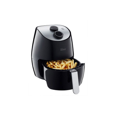 Friteuza Air Fryer Zilan, 1350 W, capacitate 2.6 l, temporizator, cos metal foto