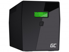 UPS Green Cell Micropower 2000VA / 1200W Line Interactive cu 4 iesiri schuko si display LCD foto