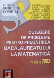 CULEGERE DE PROBLEME PENTRU PREGATIREA BACALAUREATULUI LA MATEMATICA MODELE TIP 2003-DAN BRANZEI SI COLAB.