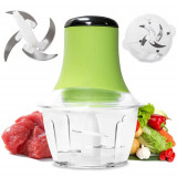 Tocator Electric 4 Lame, 1800ml, Plastic/Inox, Verde