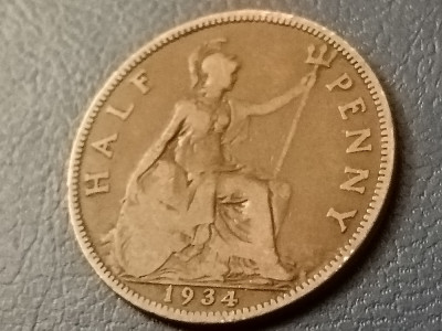 Half penny 1934 UK , [poze] foto