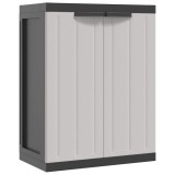 Cumpara ieftin Dulap depozitare de exterior, gri si negru, 65x37x85 cm, PP
