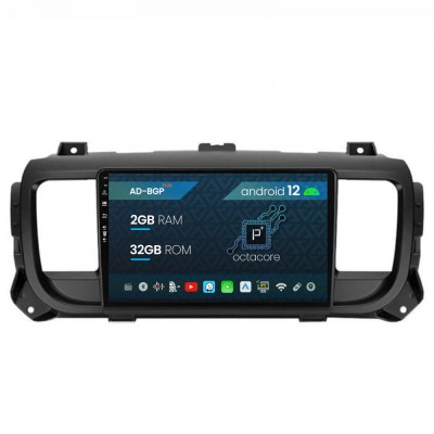 Navigatie Toyota Proace (2016+), Android 12, P-Octacore 2GB RAM + 32GB ROM, 9 Inch - AD-BGP9002+AD-BGRKIT065V2 foto