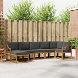 Cumpara ieftin Set de canapele de exterior 7 buc. 7-Locuri Natural si Antracit