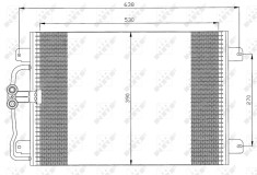 NRF 35832 Condensator climatizare foto