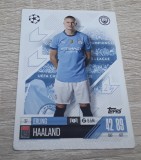 Cartonaș fotbal topps match attax Erling Haaland