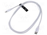 Cablu USB 2.0 VENTION Apple Lightning și USB C, 1m, nichelat
