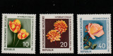 Germania DDR 1961-Flora,Flori,serie 3 valori,dant.,MNH,Mi.854-856