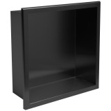 RAFT BAIE INCASTRAT PERETE 30x30 black matt
