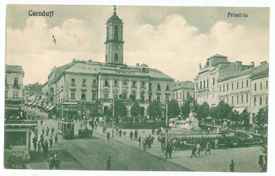 2338 - CERNAUTI, Bucovina, Market - old postcard - used - 1930 foto