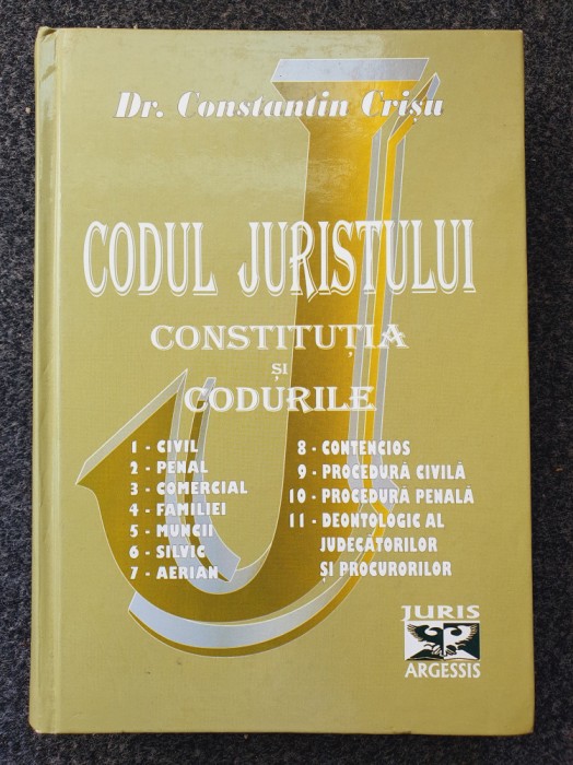 CODUL JURISTULUI. CONSTITUTIA SI CODURILE - Crisu