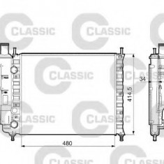 Radiator, racire motor FIAT BRAVO I (182) (1995 - 2001) VALEO 232788