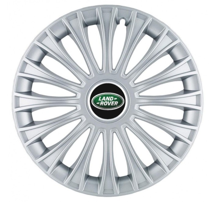 Set 4 Capace Roti, potrivite jantelor de R14, pentru Land Rover, model dino cromat