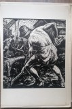 Plansa Gravura Fecht Muncitor
