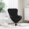 Scaun tip ou, negru, textil