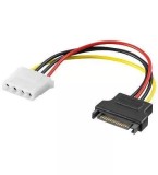 Cablu Adaptor Alimentare SATA Mama la Molex 5.25&quot; Mama Goobay, 17cm