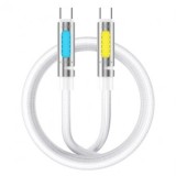 CABLU USB-C - USB - C 1.2M 240W CU RGB SI AROMATHERAPY - ALB