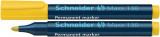 Permanent Marker Schneider Maxx 130, Varf Rotund 1-3mm - Galben