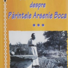 Alte marturii despre Parintele Arsenie Boca