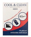 SERVETELE UMEDE OCHELARI COOL&amp;CLEAN 15BUC