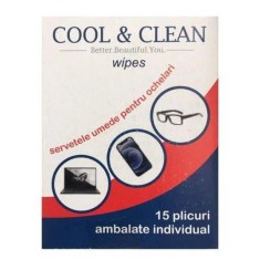 SERVETELE UMEDE OCHELARI COOL&amp;CLEAN 15BUC