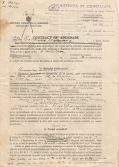 Romania, contract de arendare, Calan, 1941 foto