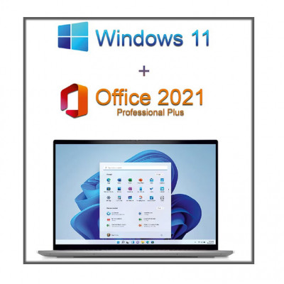 Microsoft Windows 11 Pro 64 bit + Licenta Office 2021 Professional Plus foto