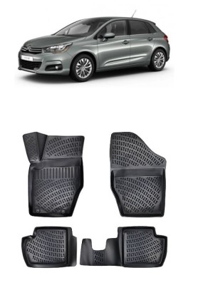 Set Covorase Auto Cauciuc dedicate Citroen C4 II (2010-2018) foto