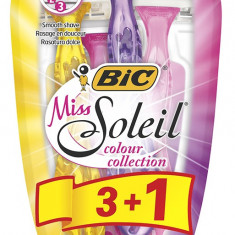 Bic Aparat De Ras Dispozabil Pentru Femei Miss Soleil Color Collection Cu 3 Lame Pachet 4 Bucati 496010
