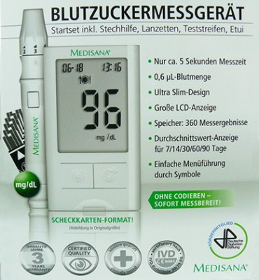 Glucometru Medisana MediTouch 79025,Ecran LCD ,360 Sloturi de Memorie foto