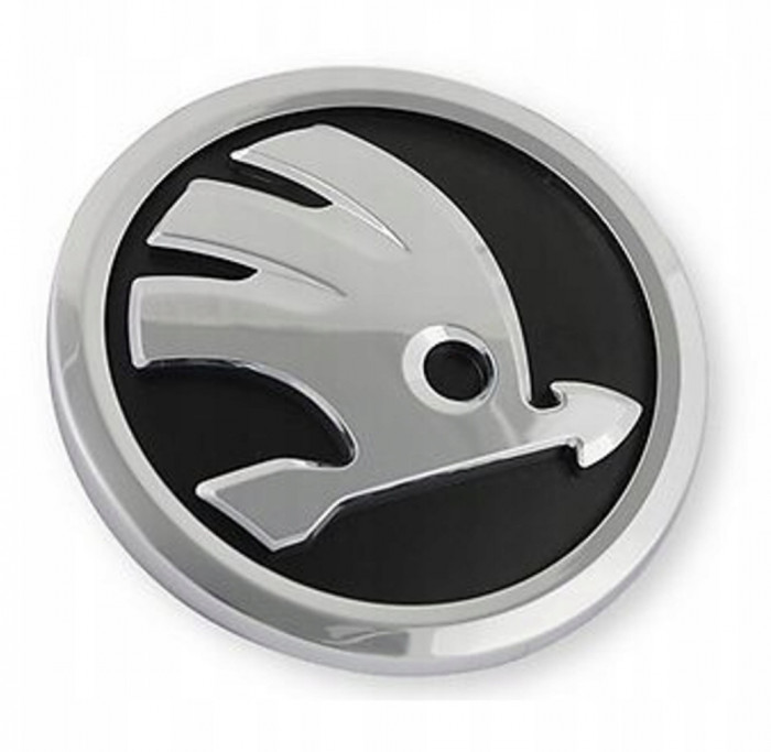Emblemă cu logo Skoda 80 mm Octavia Fabia 5JD853621A