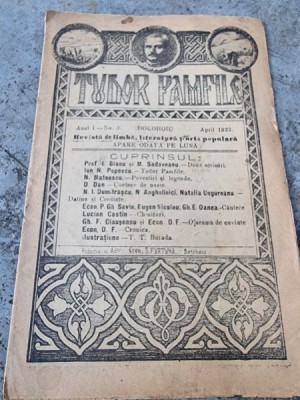 Tudro Pamfile Anul 1 Nr. 2 / 1923 foto