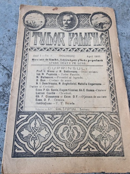 Tudro Pamfile Anul 1 Nr. 2 / 1923